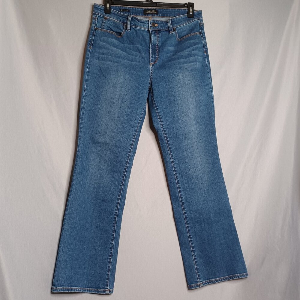 Talbots Women's Bootcut Flawless Five Pocket Medium Wash Denim Jeans Size 12